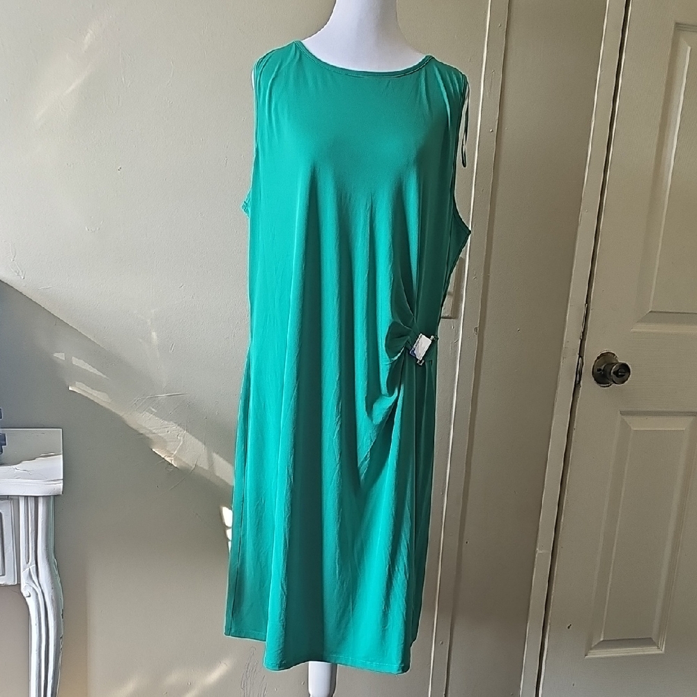 Michael Kors Vibrant Green Midi Dress